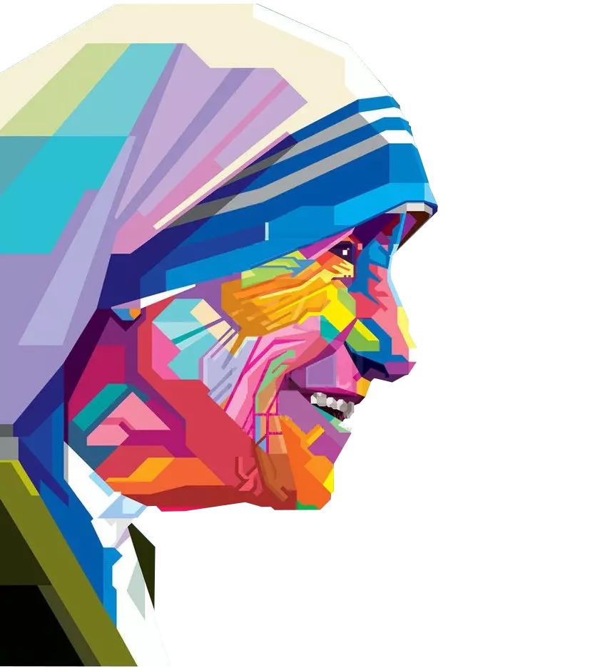 Graphical Image of Mother Teresa